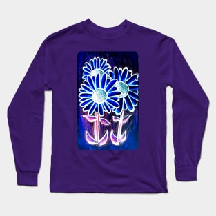 Neon sunflowers Long Sleeve T-Shirt